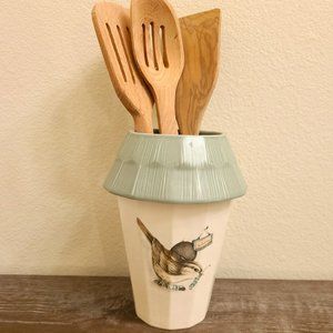 Pfaltzgraff Birdhouse Utensil Crock